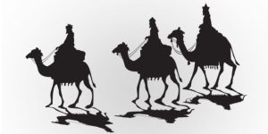 3 wise men on camels